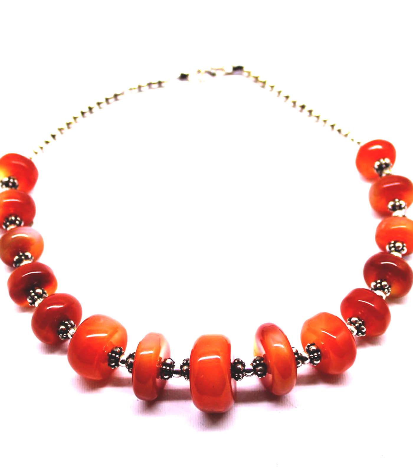 Amber Berber silver necklace